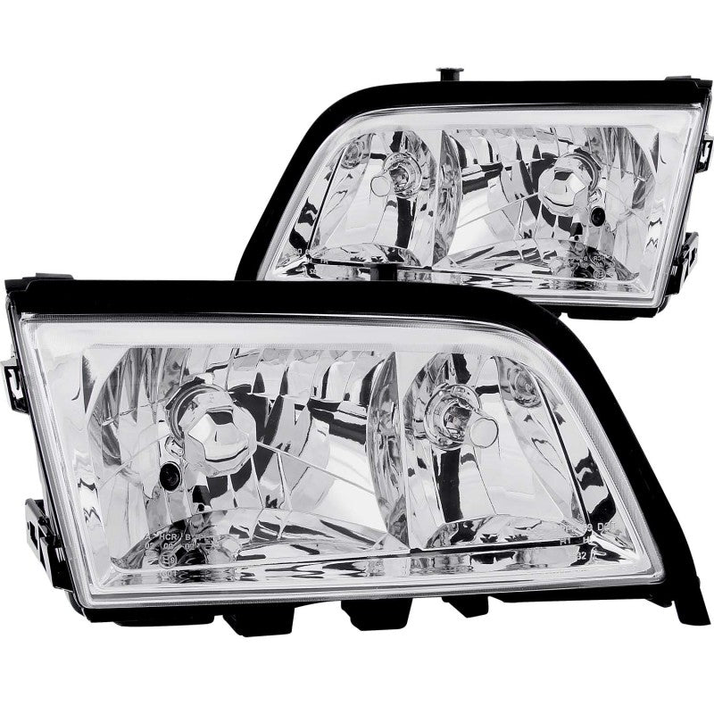 ANZO 1994-2000 Mercedes Benz C Class W202 Crystal Headlights Chrome - GTR Auto