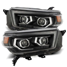 Load image into Gallery viewer, AlphaRex 10-13 Toyota 4Runner PRO-Series Projector Headlights Plank Style Black w/Seq Signal/DRL - GTR Auto