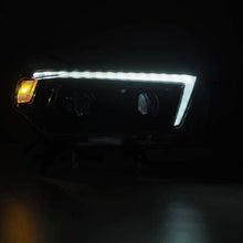 Load image into Gallery viewer, AlphaRex 10-13 Toyota 4Runner LUXX LED Proj Headlights Plank Style Alpha Black w/Seq Signal/DRL - GTR Auto