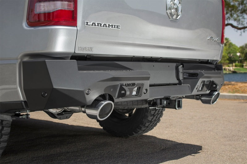 Addictive Desert Designs 2019 Ram 1500 Hammer Stealth Fighter Rear Bumper w/ 6 Sensor Cutouts - GTR Auto