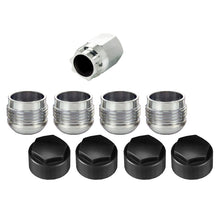 Load image into Gallery viewer, McGard Wheel Lock Nut Set - 4pk. (Under Hub Cap / Radius Seat) M14X1.5 / 19mm Hex / .890in. L w/Caps - GTR Auto