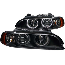 Load image into Gallery viewer, ANZO 1997-2001 BMW 5 Series Projector Headlights w/ Halo Black - GTR Auto