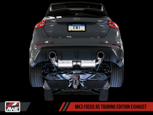 Load image into Gallery viewer, AWE Tuning Ford Focus RS Touring Edition Cat-Back Exhaust- Non-Resonated - Chrome Silver Tips