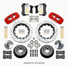 Load image into Gallery viewer, Wilwood AERO6 Front Hub Kit 15.00 Drilled Red 67-69 Camaro 64-72 Nova Chevelle - GTR Auto