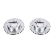 Load image into Gallery viewer, Power Stop 94-96 Ford Bronco Front Evolution Drilled &amp; Slotted Rotors - Pair
