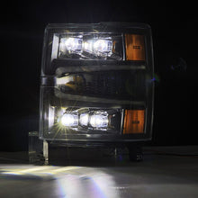 Load image into Gallery viewer, AlphaRex 04-15 Chevy 1500HD NOVA-Series LED Proj Headlights Black w/Activ Light/Seq Signal &amp; SB DRL - GTR Auto