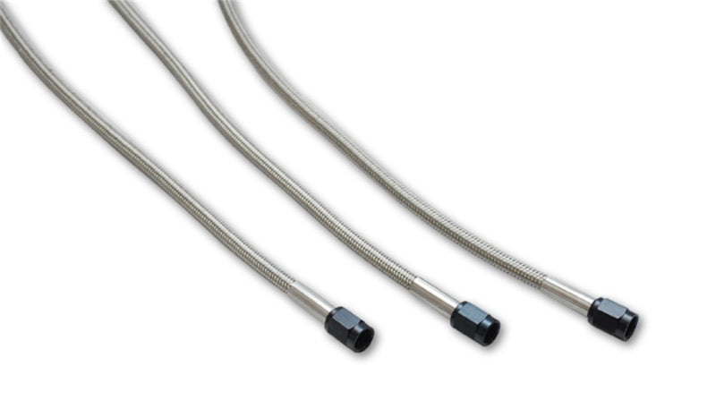 Vibrant Univ Oil Feed Kit 2ft Teflon lined S.S. hose with two -3AN female fittings preassembled - GTR Auto
