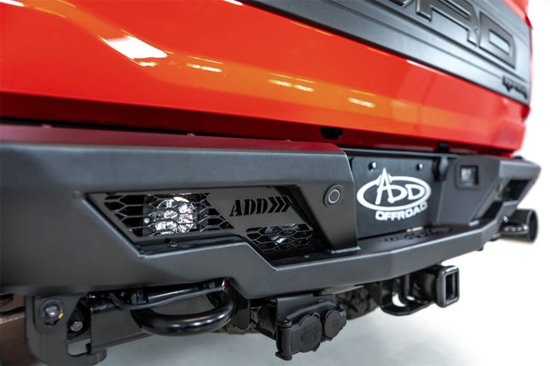 Addictive Desert Designs 2022+ Ford Raptor Stealth Fighter R Bumper w/ 2 Cube Lights - Hammer Black - GTR Auto