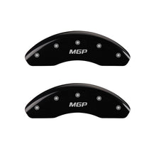 Load image into Gallery viewer, MGP Front set 2 Caliper Covers Engraved Front MGP Black finish silver ch - GTR Auto