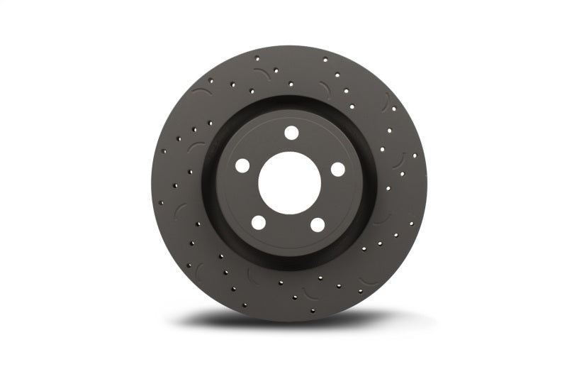 Hawk Talon 2005 Infiniti QX56 Akebono Front Caliper Drilled and Slotted Front Brake Rotor Set KHTC4965