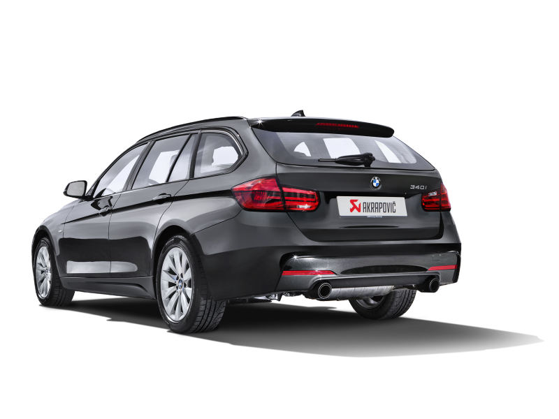Akrapovic 16-17 BMW 340i (F30 F31) Evolution Line Cat Back (SS) w/ Carbon Tips (Req. Link Pipe) - GTR Auto
