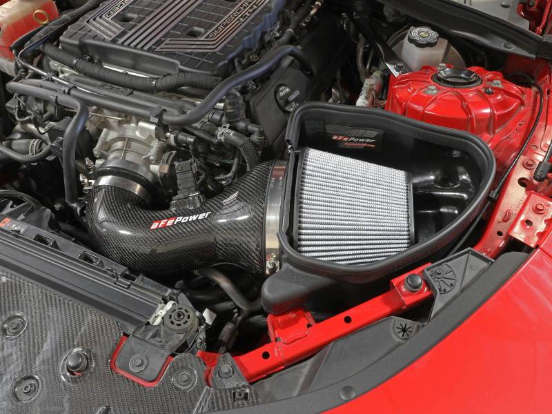 aFe 17-12 Chevrolet Camaro ZL1 (6.2L-V8) Track Series Carbon Fiber CAI System w/ Pro-DRY S Filters - GTR Auto