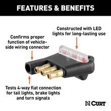 Load image into Gallery viewer, Curt 4-Way Flat Connector Tester (Packaged)