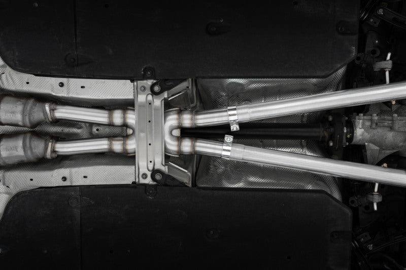 MBRP 2022 Kia Stinger 3.3L T304 SS Cat-Back Exhaust- Dual Split Rear Quad Outlet Uses Factory Bezels - GTR Auto