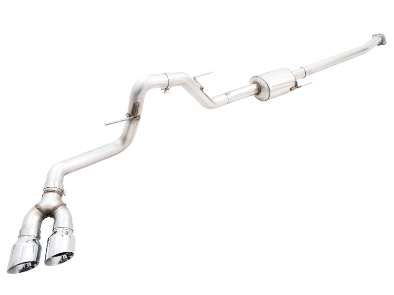 AWE 0FG 21+ Ford F150 Dual Side Exit Cat-Back Exhaust- 4.5in Chrome Silver Tips - GTR Auto