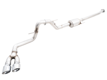 Load image into Gallery viewer, AWE 0FG 21+ Ford F150 Dual Side Exit Cat-Back Exhaust- 4.5in Chrome Silver Tips - GTR Auto
