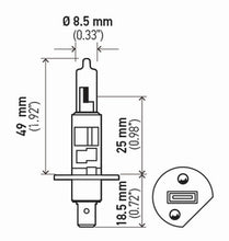 Load image into Gallery viewer, Hella Bulb H1 12V 55W P145S T25 (2) - GTR Auto