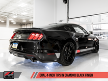 Load image into Gallery viewer, AWE Tuning S550 Mustang GT Cat-Back Exhaust - Track Edition (Diamond Black Tips)