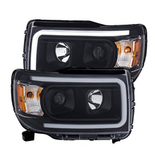 Load image into Gallery viewer, ANZO 2015+ GMC Canyon Projector Headlights w/ Plank Style Design Black w/ Amber - GTR Auto
