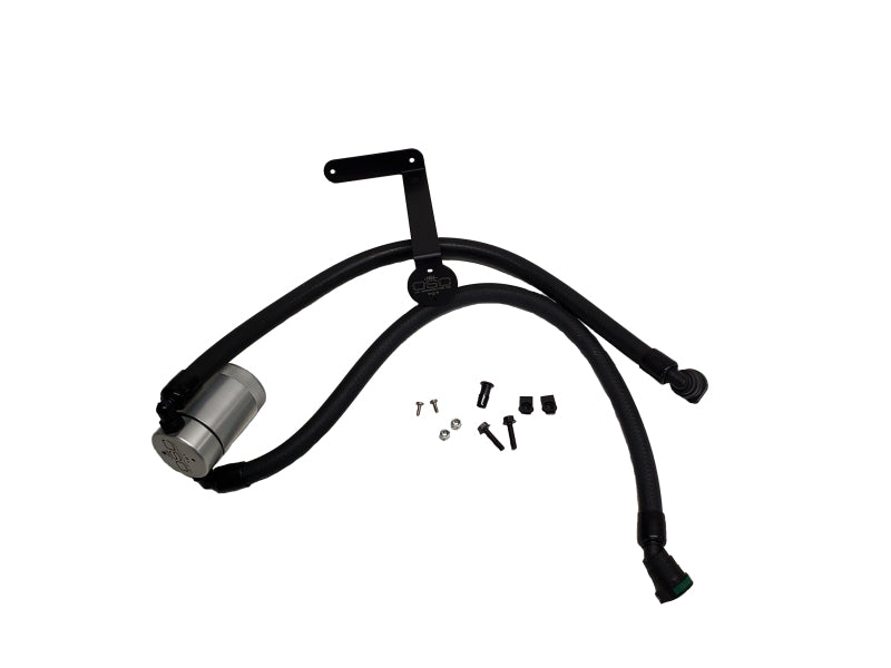J&amp;L 2011-2025 Ford F-150 2.7L/3.5L/5.0L Passenger Side Oil Separator 3.0 - Clear Anodized - GTR Auto