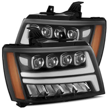 Load image into Gallery viewer, AlphaRex 07-13 Chevy Avalanche NOVA LED Proj Headlights Plank Style Gloss Black w/Activ Light/DRL - GTR Auto