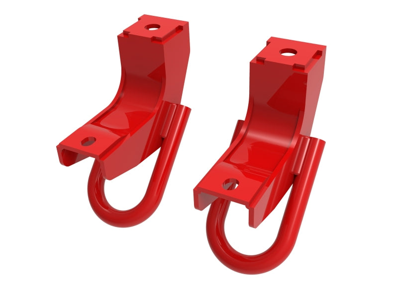 aFe Front Tow Hook Red 2022 Toyota Tundra 3.5L V6 - GTR Auto