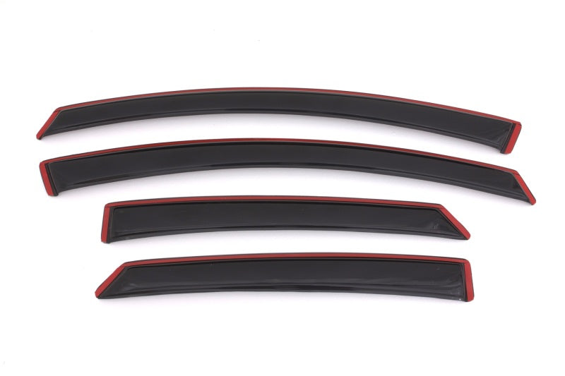 AVS 13-18 Ford Fusion Ventvisor In-Channel Front & Rear Window Deflectors 4pc - Smoke - GTR Auto
