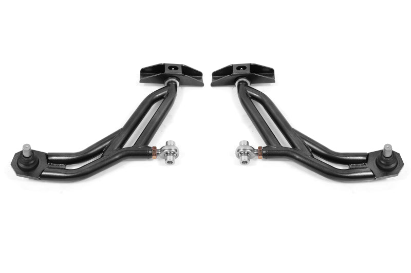 BMR 10-14 Ford Mustang Adj. Lower A-Arms Delrin/Rod End w/ 19mm STD. Ball Joint - Black Hammertone - GTR Auto