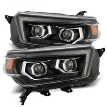 Load image into Gallery viewer, AlphaRex 10-13 Toyota 4Runner PRO-Series Projector Headlights Plank Style Black w/Seq Signal/DRL - GTR Auto