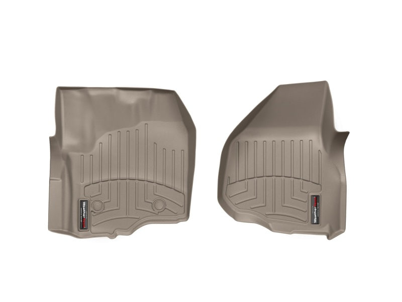 WeatherTech 12+ Ford F250/F350/F450/F550 Front FloorLiner - Tan - GTR Auto