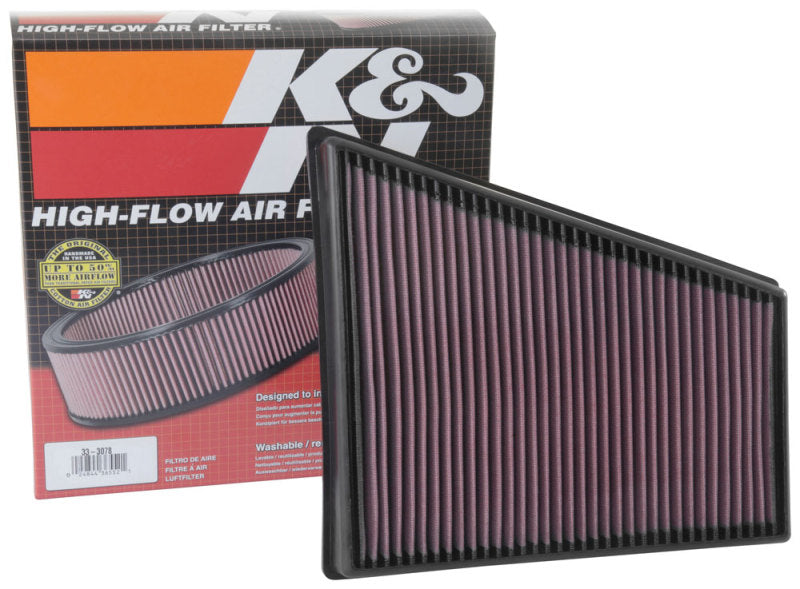 K&N 16-18 Porsche 718 Boxster H4-2.0L Drop In Air Filter 33-3078