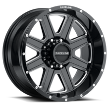 Load image into Gallery viewer, Raceline 940M Hostage 17x9in / 5x127 BP / 0mm Offset / 78.1mm Bore - Black &amp; Milled Wheel