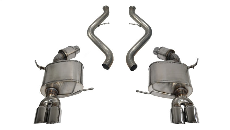 Corsa 2008-2012 BMW M3 Convertible E93 Polished Sport Cat-Back Exhaust - GTR Auto