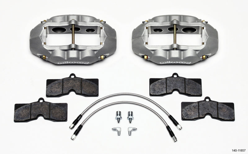 Wilwood D8-6 Front Caliper Kit Clear Corvette C2 / C3 65-82 - GTR Auto
