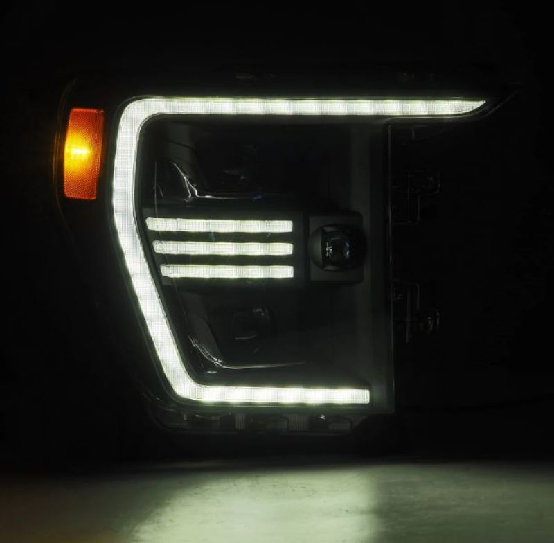 AlphaRex 21-22 Ford F150 PRO-Series Projector headlights Black w/Activ Light/Seq Signal - GTR Auto
