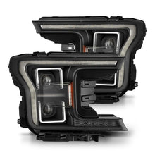 Load image into Gallery viewer, AlphaRex 18-21 Ford F150 PRO-Series Projector Headlights - Black w/DRL &amp; Seq Signal - GTR Auto