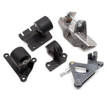 Load image into Gallery viewer, Innovative 88-91 Civic H-Series Black Steel Mounts 95A Bushings (Manual Hydro Actuator) 29150-95A