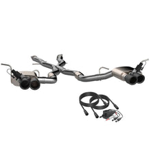 Load image into Gallery viewer, 2018-2022 Jeep Grand Cherokee Trackhawk QTP Screamer Cat Back Black Tips