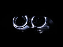 Load image into Gallery viewer, ANZO 2000-2003 BMW 3 Series E46 Projector Headlights w/ Halo Black - GTR Auto
