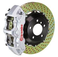 Load image into Gallery viewer, Brembo 08-15 Lancer Evo X Front GT BBK 6 Piston Cast 380x32 2pc Rotor Drilled-Silver 1M1.9024A3