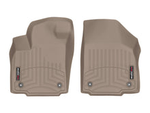 Load image into Gallery viewer, WeatherTech 2016+ Maserati Quattroporte Front FloorLiner - Tan (1 Grommet Style)