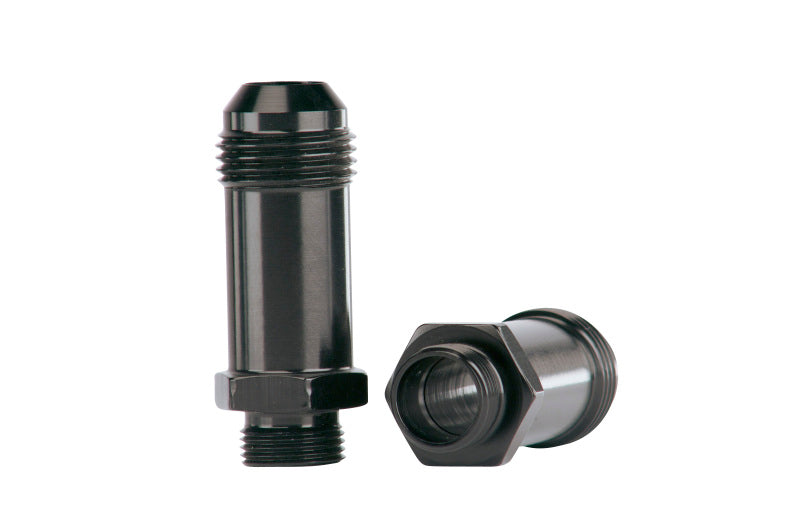 Aeromotive Demon Carb AN-08 to 9/16in x 24 Thread Float Bowl Fitting - Extended 15208