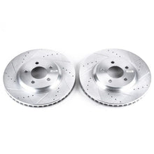 Load image into Gallery viewer, Power Stop 05-14 Ford Mustang Front Evolution Drilled &amp; Slotted Rotors - Pair - GTR Auto