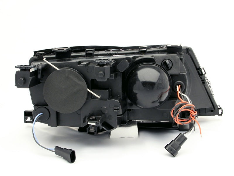 ANZO 2002-2005 BMW 3 Series E46 Projector Headlights w/ Halo Black - GTR Auto