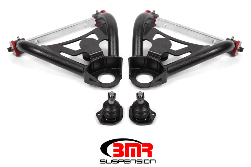 BMR 64-72 A-Body Upper Non-Adj. A-Arms w/ Stock Spindles (Polyurethane) - Black Hammertone - GTR Auto