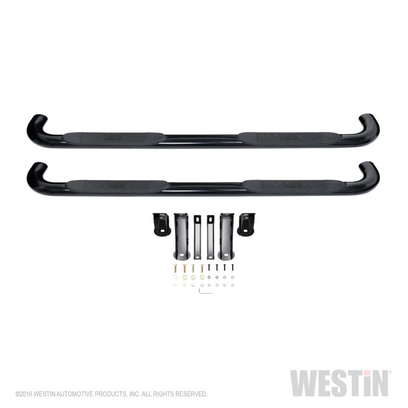 Westin 2019 Chevrolet Silverado/Sierra 1500 Crew Cab Platinum 4 Oval Nerf Step Bars - Black - GTR Auto