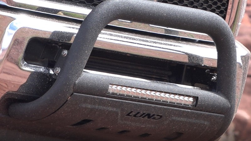 Lund 09-17 Dodge Ram 1500 (Excl. Rebel Models) Bull Bar w/Light & Wiring - Black - GTR Auto