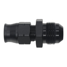 Load image into Gallery viewer, DeatschWerks 8AN Male Flare to 3/8in Hardline Compression Adapter - Anodized Matte Black 6-02-0110-B