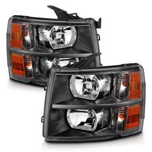 Load image into Gallery viewer, ANZO 2007-2013 Chevrolet Silverado Crystal Headlights Black - GTR Auto