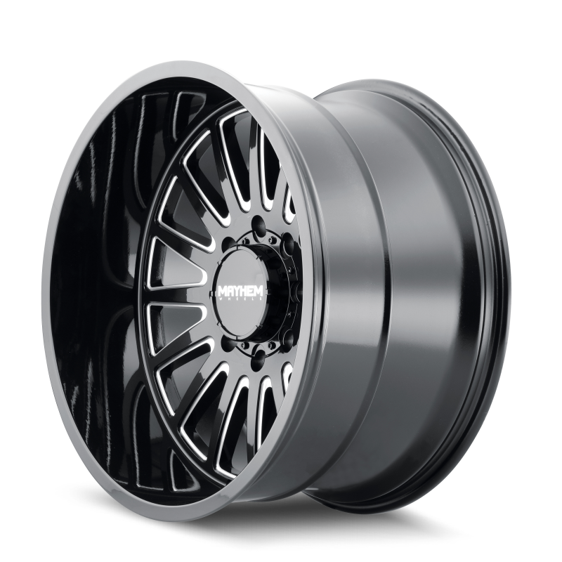 Mayhem 8114 Utopia 20x9 / 5x127 BP / 0mm Offset / 71.5mm Hub Black w/ Milled Spokes Wheel - GTR Auto